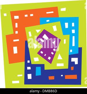 Abstract forme geometriche Illustrazione Vettoriale