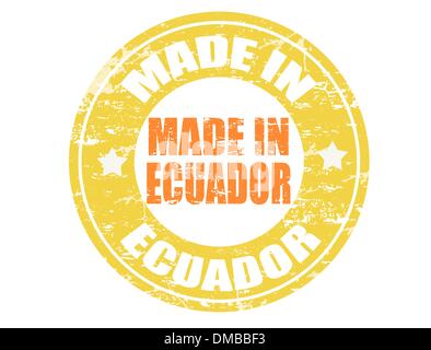 Realizzati in Ecuador timbro Illustrazione Vettoriale