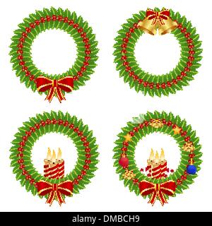 Corona dell'agrifoglio Illustrazione Vettoriale