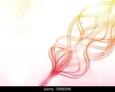 Abstract colorata di rosso e di giallo fiamme linee. Illustrazione Vettoriale