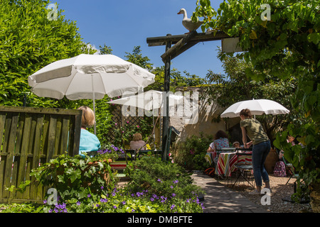 Ristorante in giardino, ristorante e sala da tè LE COTTAGE, MARLY-LE-ROI, yvelines (78), Francia Foto Stock