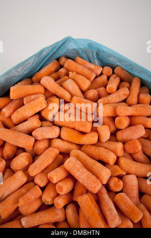 Prezzi di carota scambi Quantità per confezione di verdure pacchetto giallo rettangolare piccolo pezzo molti molti comprare vendere prodotto texture Foto Stock