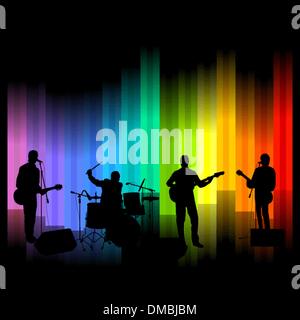 Band sul palco Illustrazione Vettoriale