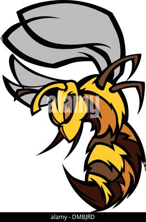 Bee Hornet grafico illustrazione vettoriale Illustrazione Vettoriale