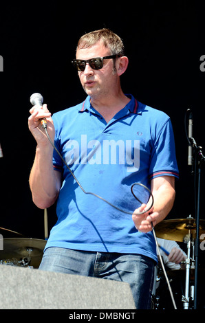 Inspiral Carpets V Festival 2012 tenutasi a Hylands Park - Prestazioni - Giorno Uno Essex Inghilterra - 18.08.12 Foto Stock