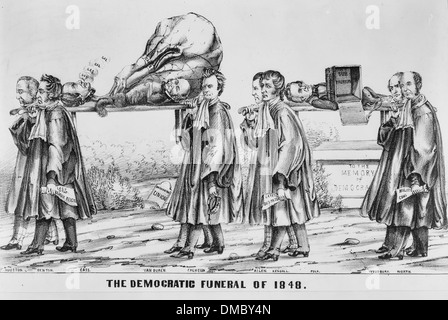 Il Funerale di democratica del 1848 Foto Stock