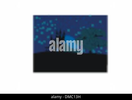 Grungy Halloween sfondo con Haunted House Illustrazione Vettoriale