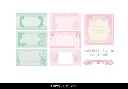 Business cards impostato Illustrazione Vettoriale