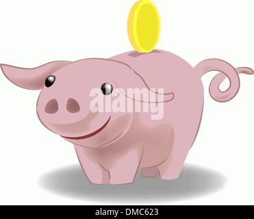 Piggy Bank Illustrazione Vettoriale