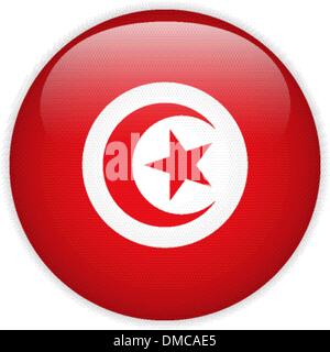 Bandiera della Turchia pulsante lucida Illustrazione Vettoriale