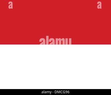 Bandiera di Monaco Illustrazione Vettoriale