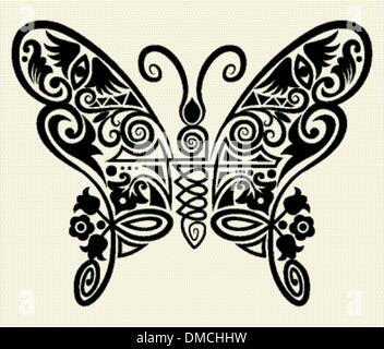 Butterfly vettore ornamento Illustrazione Vettoriale