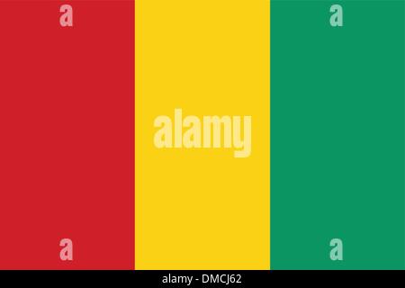 Bandiera della Guinea Illustrazione Vettoriale