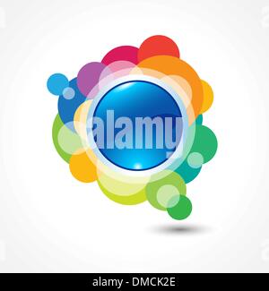 Contrassegno rotondo Illustrazione Vettoriale