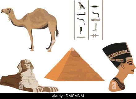 Simboli di Egitto Illustrazione Vettoriale