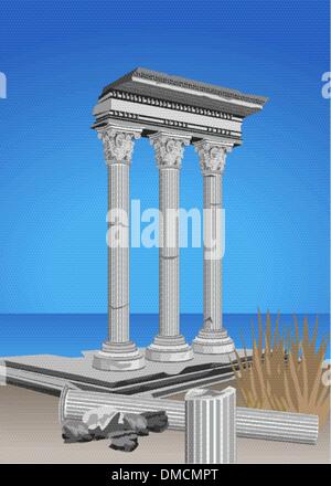 Rovine antiche Illustrazione Vettoriale