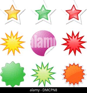 Starbursts illustrazioni Illustrazione Vettoriale