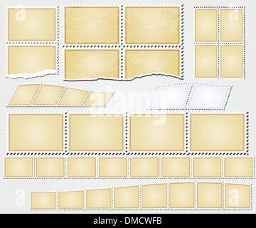 Vector grunge timbri telai vintage Illustrazione Vettoriale