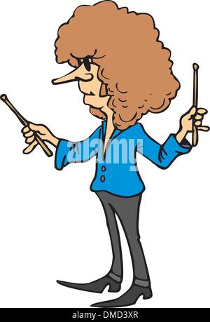 Direttore d'orchestra Illustrazione Vettoriale