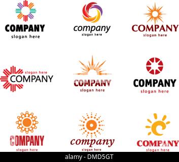 marchio del sole Illustrazione Vettoriale