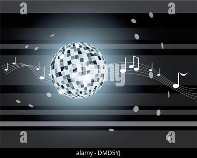 Illustrazione Vettoriale con sfera a specchio. Illustrazione Vettoriale