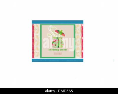 Libro di cucina coperchio. illustrazione vettoriale Illustrazione Vettoriale