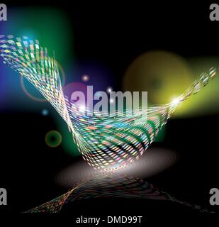 Abstract rainbow color mosaic Illustrazione Vettoriale