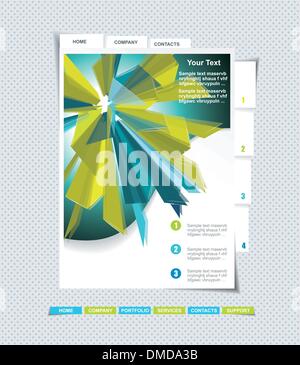 Sito web del vettore del modello di progettazione Illustrazione Vettoriale