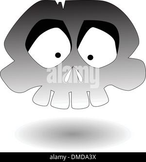 Il vettore cartoon cranio Illustrazione Vettoriale