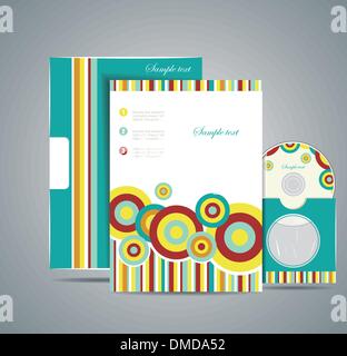 Professional corporate identity kit o kit di business Illustrazione Vettoriale