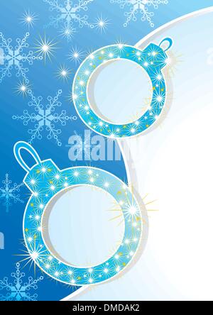 Set di vettore di fiocchi di neve sullo sfondo Illustrazione Vettoriale