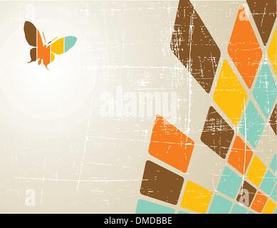 Il vettore retrò sfondo grunge Illustrazione Vettoriale