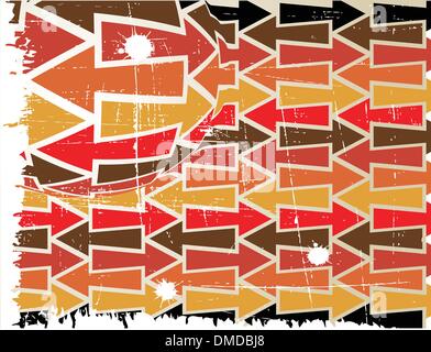 Il vettore retrò sfondo grunge Illustrazione Vettoriale