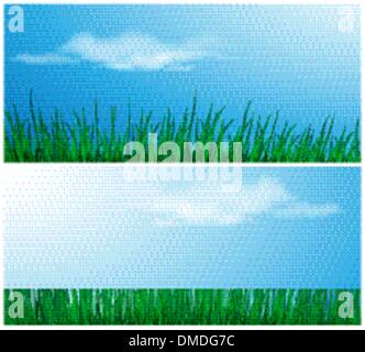 Abstract floreali estate set di modelli Illustrazione Vettoriale