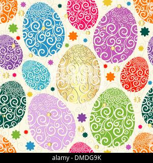 Pasqua pattern senza giunture Illustrazione Vettoriale