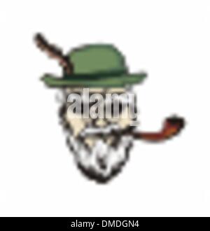 Vecchio tubo di fumo Illustrazione Vettoriale