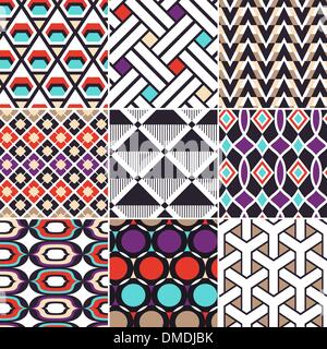 Seamless colorato modello geometrico Illustrazione Vettoriale