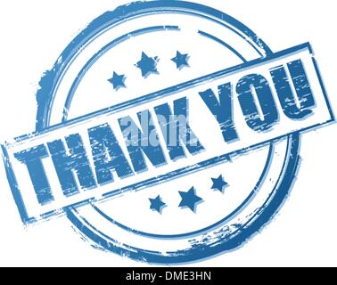 Ringrazio il timbro del vettore Illustrazione Vettoriale