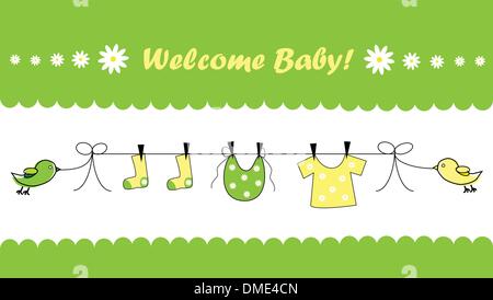 Welcome Baby Illustrazione Vettoriale