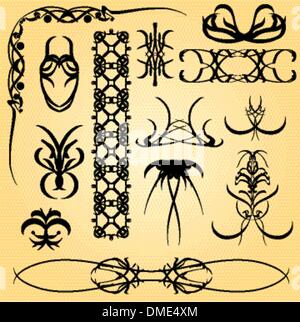 Ornamento di calligrafia Illustrazione Vettoriale
