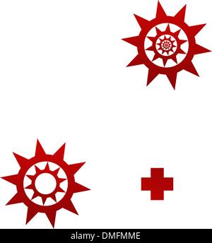 Set di elementi del vettore per il logo design Illustrazione Vettoriale