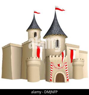 Castello fiabesco Illustrazione Vettoriale