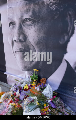 14 dicembre 2013, il Parlamento europeo rende omaggio a Nelson Mandela a Cape Town, Sud Africa Foto Stock