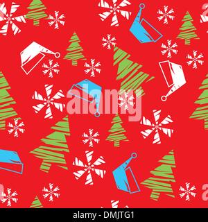 Seamless Pattern di Natale Illustrazione Vettoriale