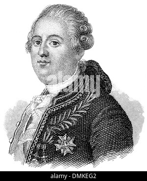 Louis XVI. Augusto di Francia, 1754 - 1793, Re di Francia e Navarra, Rivoluzione Francese Foto Stock