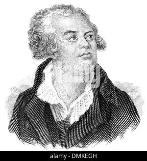 Georges Jacques Danton, 1759 - 1794, figura di primo piano nelle prime fasi della Rivoluzione Francese Foto Stock