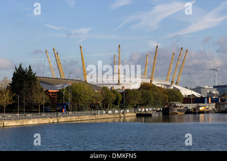 Vista da Canary Wharf a Isle of Dogs London Inghilterra England Foto Stock