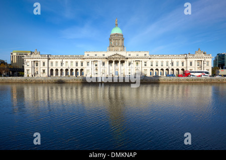 Custom House, Dublino, Irlanda, Europa Foto Stock