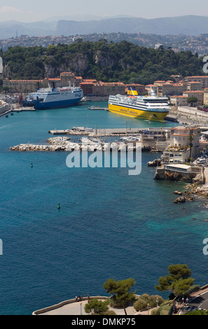 Il bel porto traghetti, Francia. Foto Stock