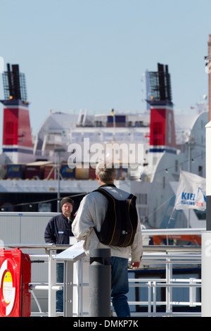 Porto di Kiel. Foto Stock